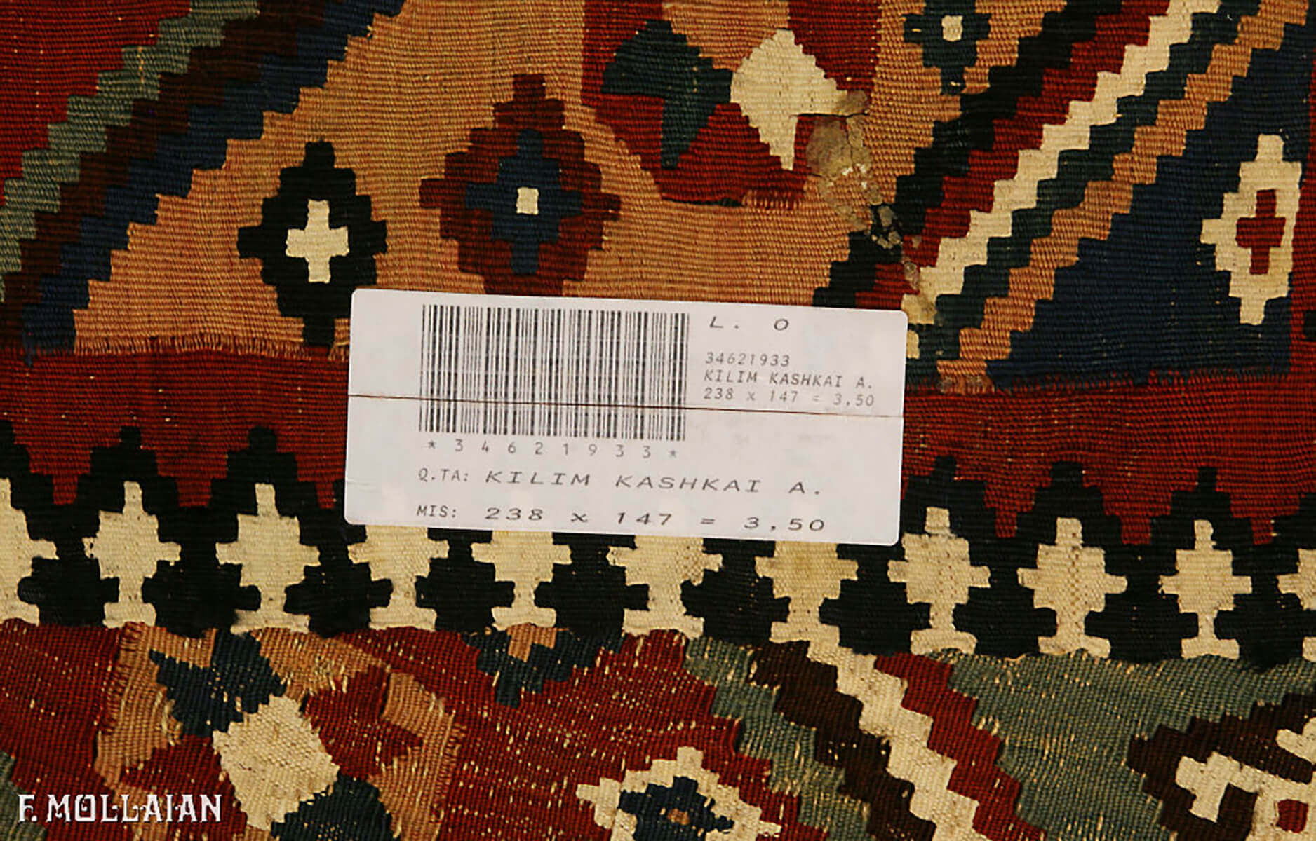 Kilim Semi Antico Kashkai n°:34621933